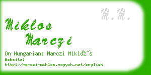 miklos marczi business card